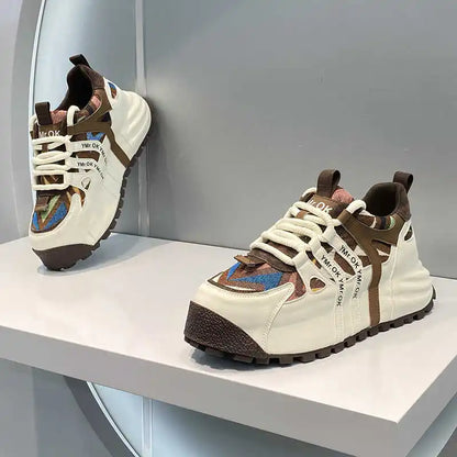 Men's Chunky Platform Casual Sneakers