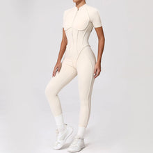 Jumpsuit with 3D Half Zip Sleeveless