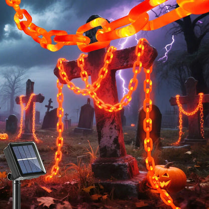 Halloween Light-Up Chain Prop String Lights with 8 Modes