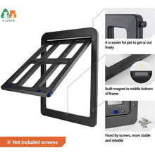 ATUBAN Lockable Dog Door for Sliding Doors