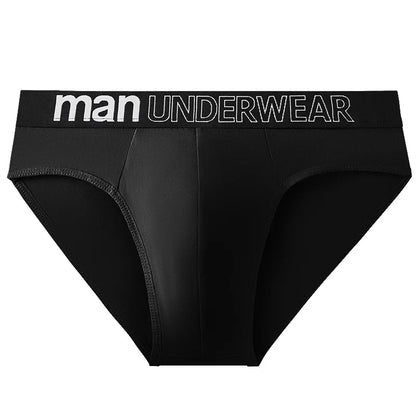 Men's Letter Print Elastic Briefs