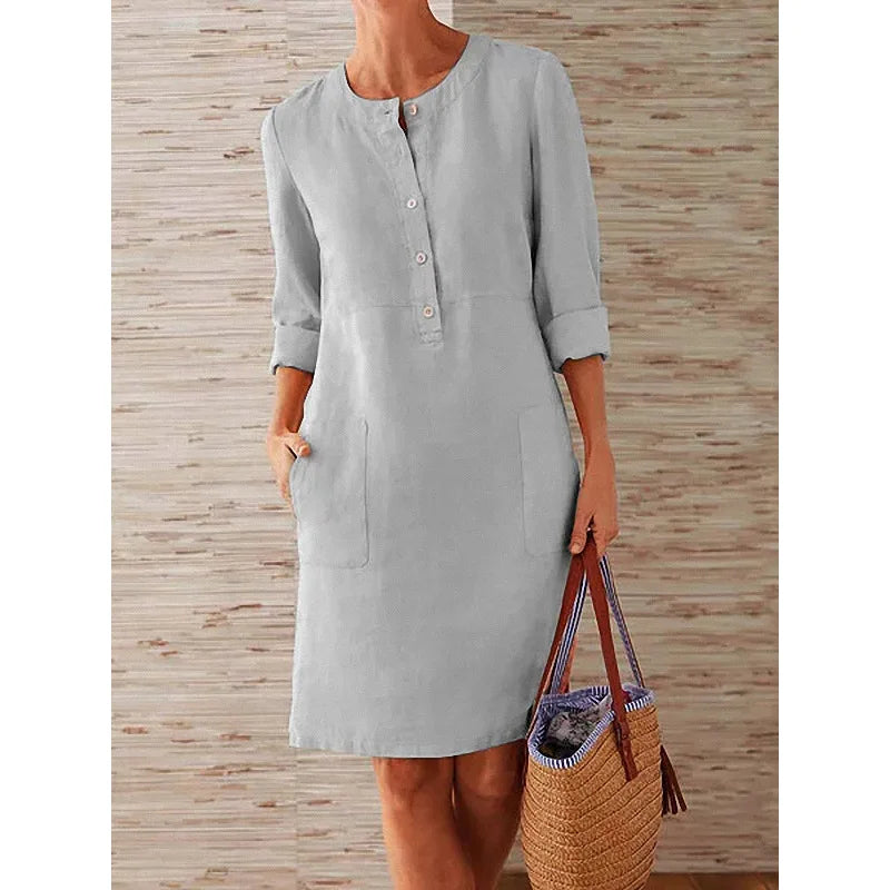 Women's Relaxed Fit Cotton Linen Tunic