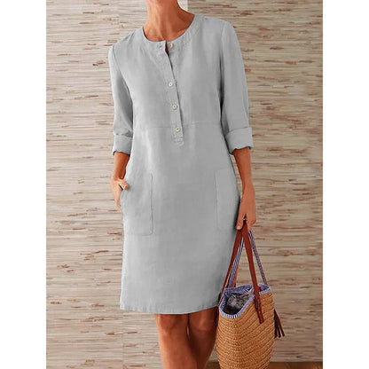 Women's Relaxed Fit Cotton Linen Tunic