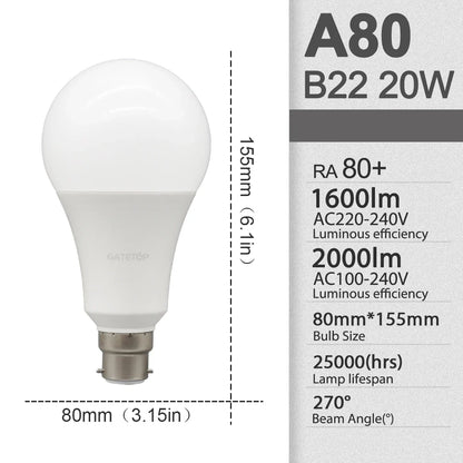 E27 Rechargeable LED Emergency Light Bulb