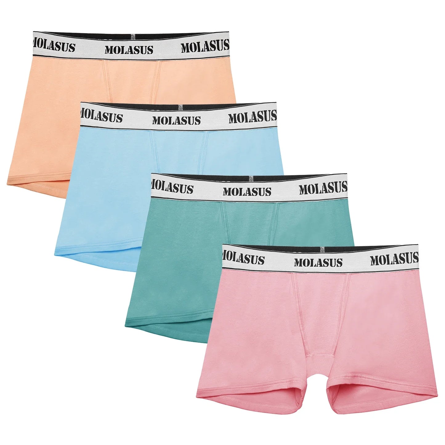Molasus 4pcs Women's Boxer Briefs