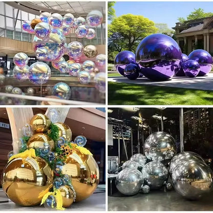 Giant Mirrored Inflatable Sealed Balloons & Event Spheres