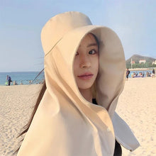 Sunshade Visor Big Neck Protection Shawl Bucket Hat