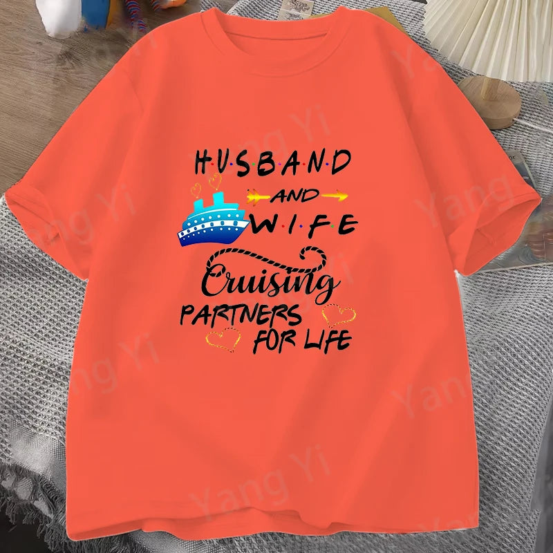 Unisex Casual Cruise Graphic T-Shirt – Short Sleeve Vacation Tee