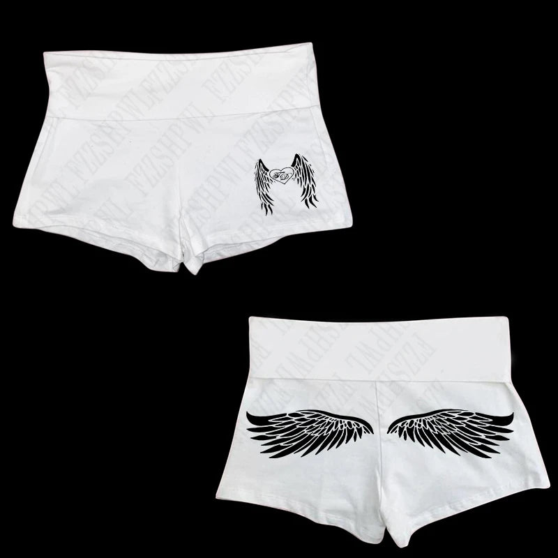 Retro Millennium Patterned Printed Shorts