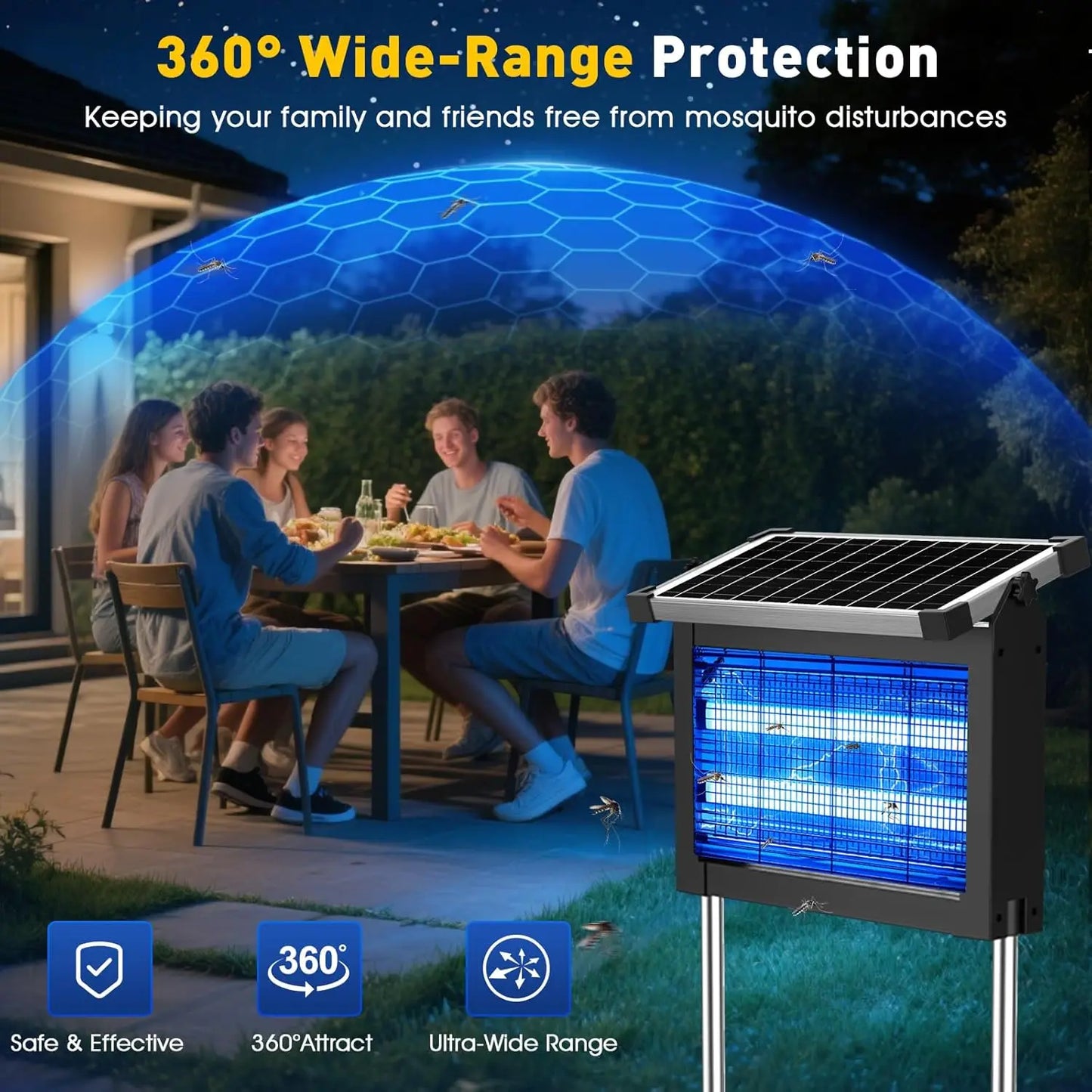 JOYINLED Outdoor Solar Bug Zapper