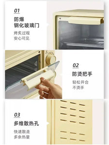 Small Electric Oven with Integrated Design