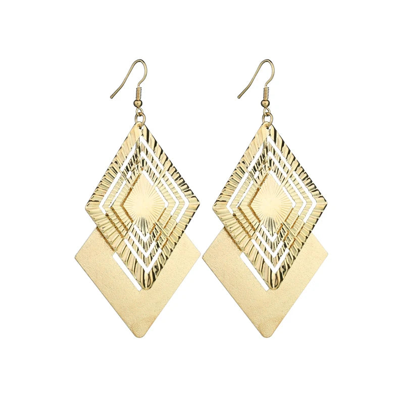 Floating Long Hook Earrings