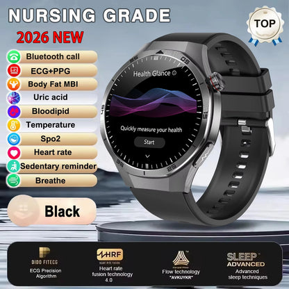 ECG+PPG Smart Watch - Advanced Health Monitor with HD Wireless Calling