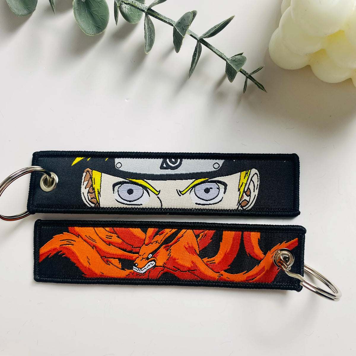 Anime Character Embroidered Key Tag