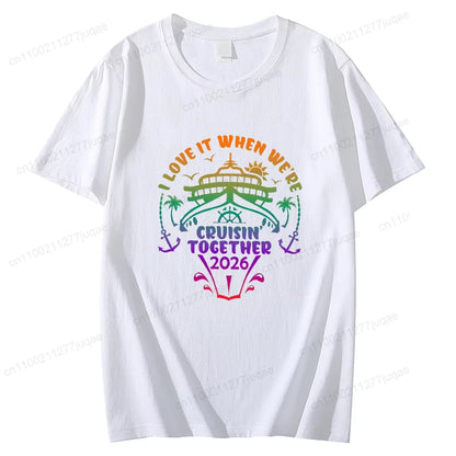 Unisex Cruise Squad 2026 Matching Cotton T-Shirt – Family Vacation & Sailing Tee