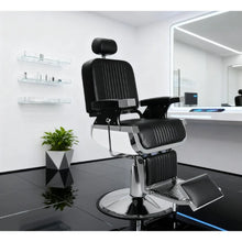 500 lbs Heavy-Duty Reclining Barber Chair 360° Swivel