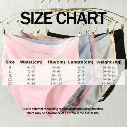 Pure Cotton Women's High-Waist Briefs & Mom Underwear
