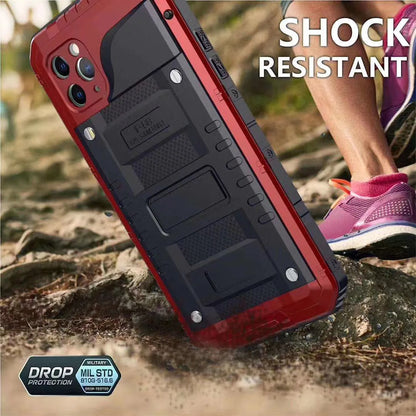 360 Heavy Duty Metal Armor Protection Case for iPhone