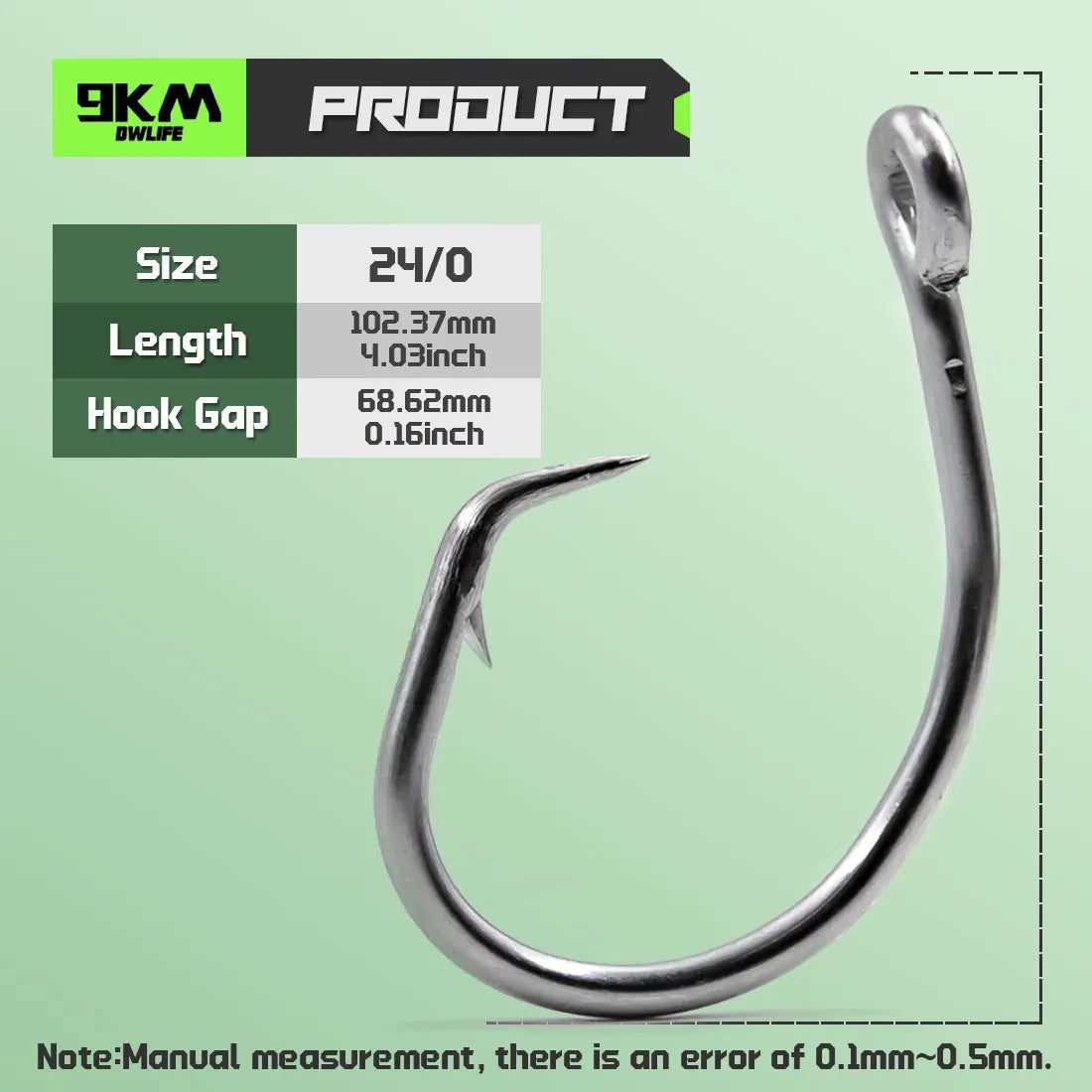 Forged in-line Large Circle Hooks