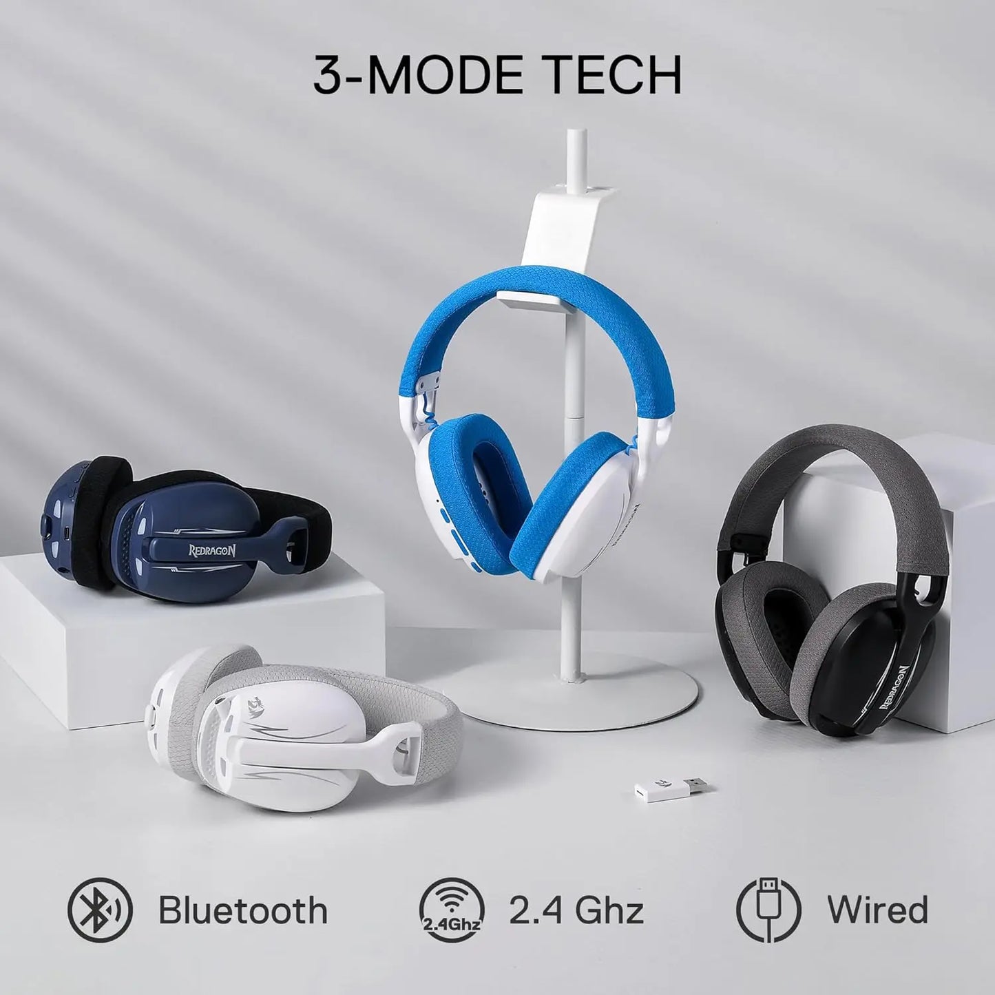Redragon H878 Tri-Mode Wireless Gaming Headset