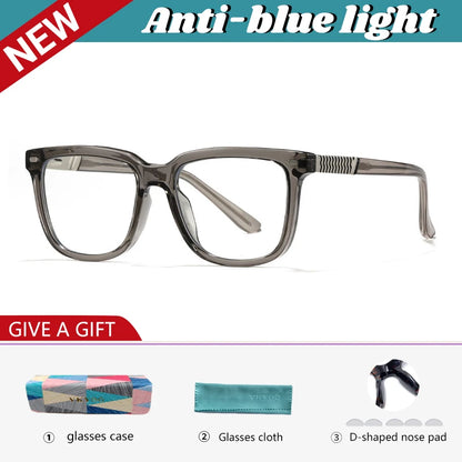 VICKY Retro Geometric Square Design Anti-blue Light Reading Glasses