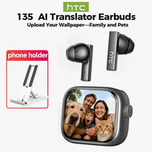 Ultra HD Screen HTC NE40 Bluetooth Headphones with AI Translator & In-Ear Noise Reduction Mic
