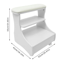 Pedicure Stool Foot Rest with Wheels