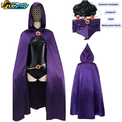 Teen Titans Raven Cosplay Costume Set