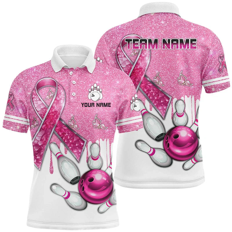 Men's Custom Astronaut Graphic Bowling Polo Shirt