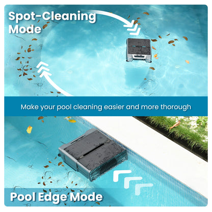 INSE Y80 Cordless Solar-Powered Robotic Pool Skimmer