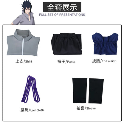 Uchiha Sasuke Cosplay Costume - Anime Roleplay Uniform & Outfit