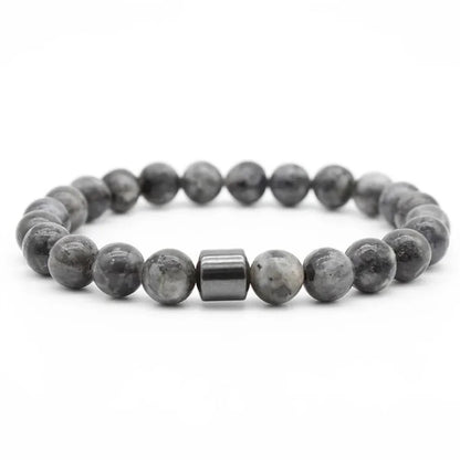 Magnetic Tiger Eye Lava Map Shimmer Malachite Stone Bracelet