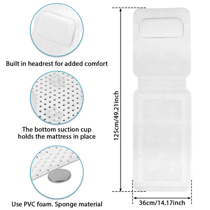 Full Body Non-slip Suction Cup Neck Rest Massage Pillow