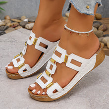 Roman Style Open Toe Summer Wedges