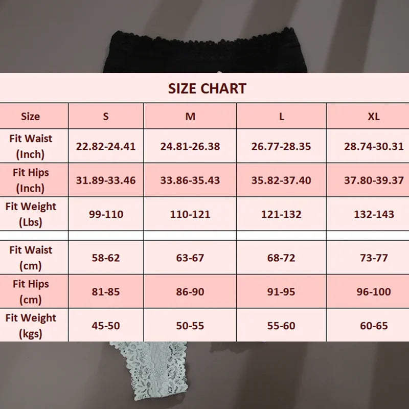 3-Pack Women's Cotton Patchwork Lace Briefs