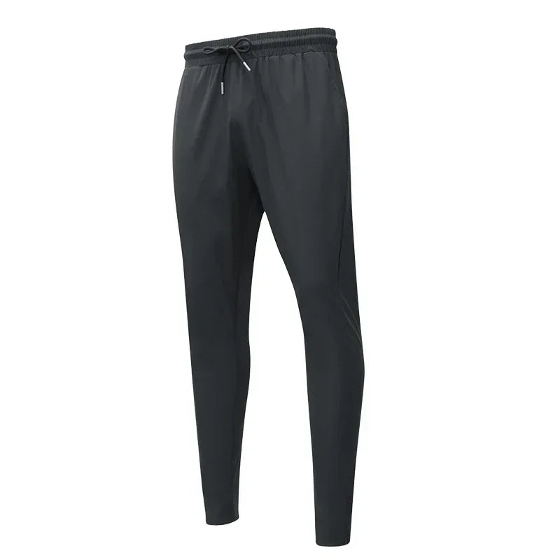 Men’s Ice Silk Quick-Dry Slim Fit Joggers for Running & Gym