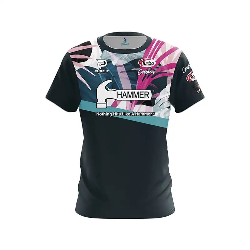 Hammer Graphic Color-Splash Performance Bowling Shirt