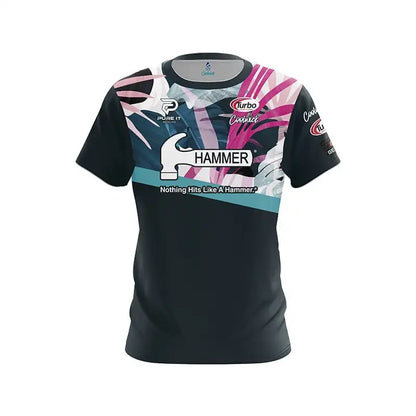 Hammer Graphic Color-Splash Performance Bowling Shirt