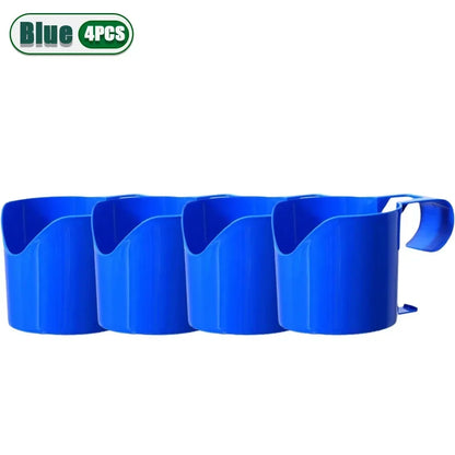 Heavy Duty Poolside Cup Holder & Hanging Organizer