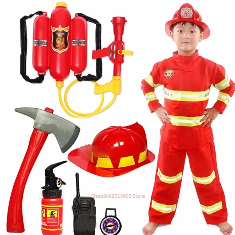 Halloween Kids Firefighter Uniform
