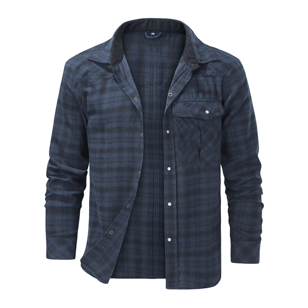 Flannel Long Sleeve Plaid Shirt
