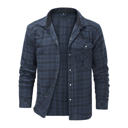 Flannel Long Sleeve Plaid Shirt