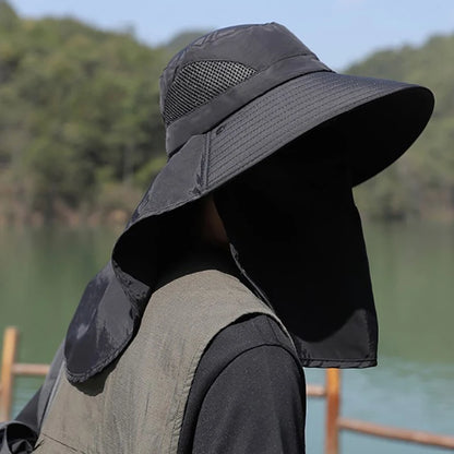 UV Protection Outdoor Bucket Hat with Neck Flap