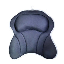 4D 6 Non-Slip Suction Cups Contouring Ergonomic Design Bathtub Neck Pillow