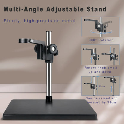 YIZHAN 4K Digital Microscope – Ultra HD USB HDMI Soldering Camera with Zoom Lens