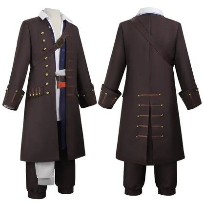 Men's Pirates of the Caribbean Captain Jack Sparrow Cosplay Costume