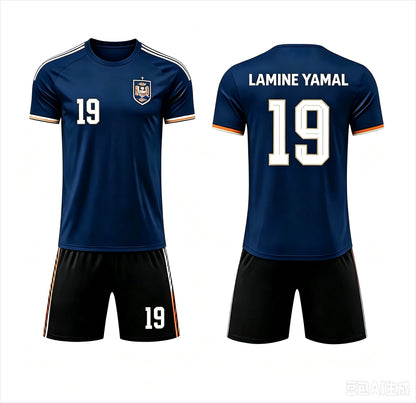 Lamine Yamal #19 Football Jersey & Shorts Set - Spain Fan 2-Piece Summer Outfit for Men, Women & Kids