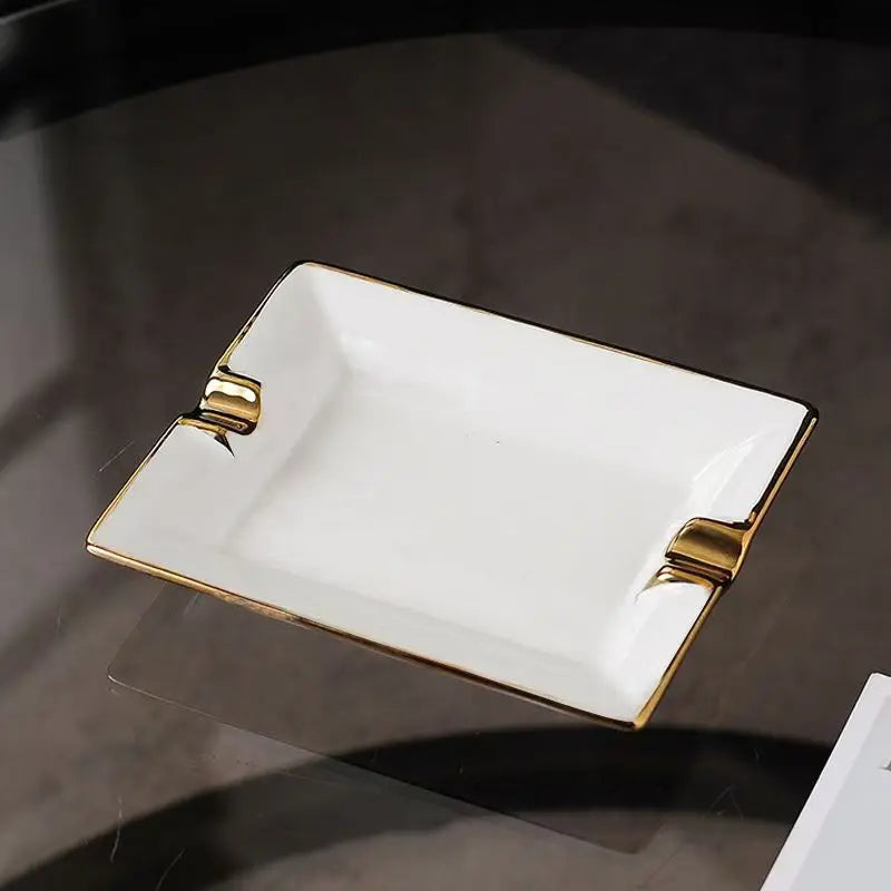 European Style Luxury Ceramic Cigar Ashtray