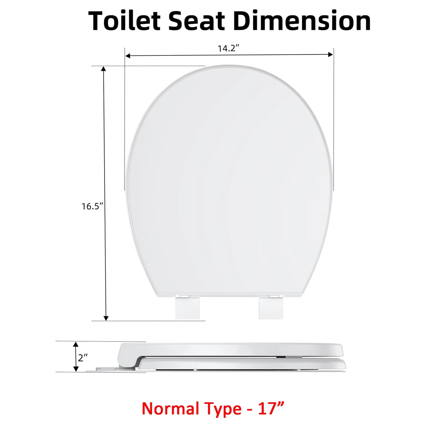 White Quiet-Close Toilet Seat with Built-in Toddler Potty Training Seat