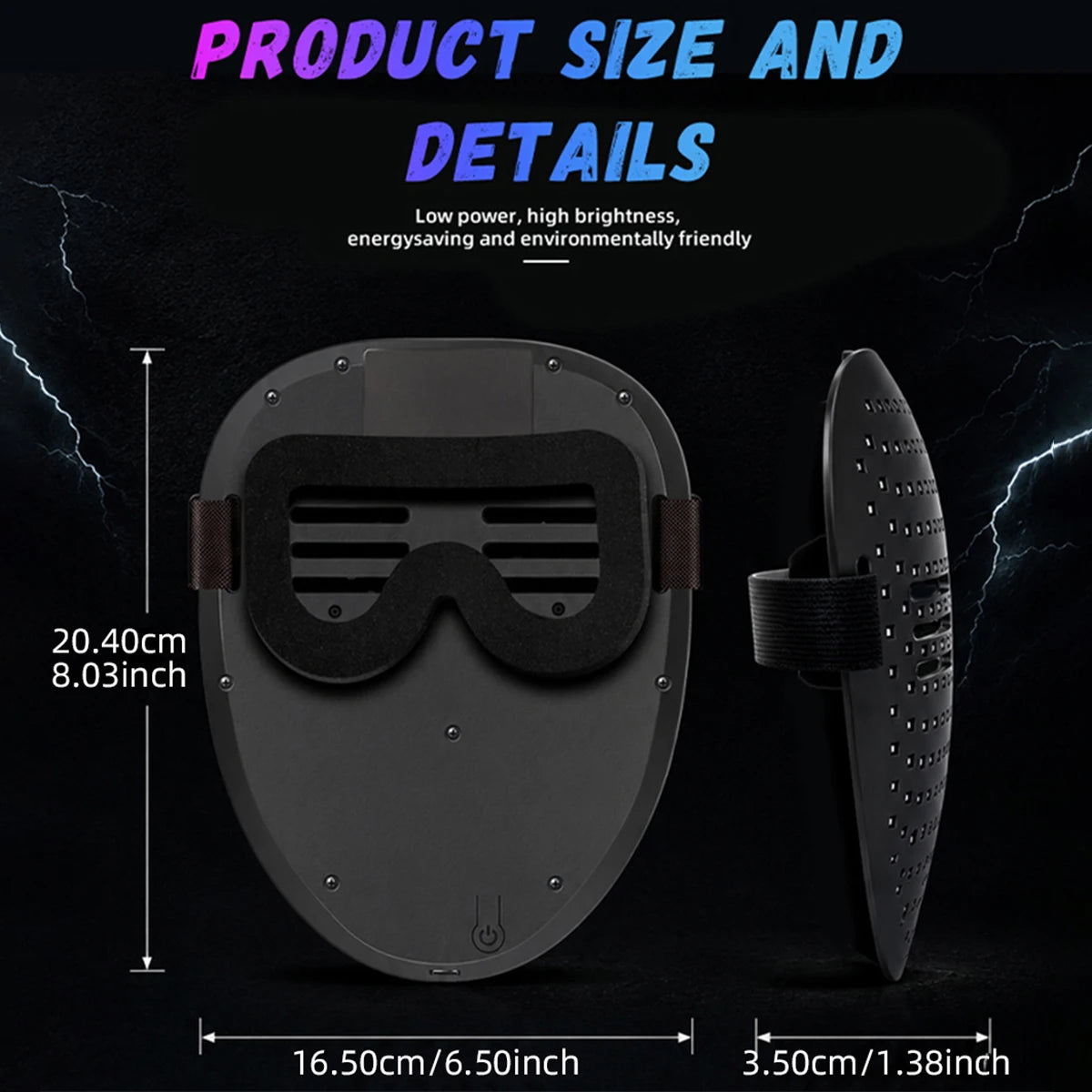 Gesture-Sensing Face-Transforming LED Light-Up Mask